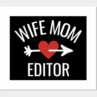 Wife Mom Editor Gift Idea Posters and Art